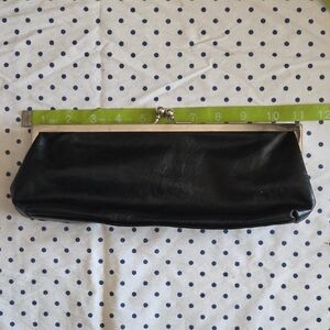 Chic Black Leather Clutch